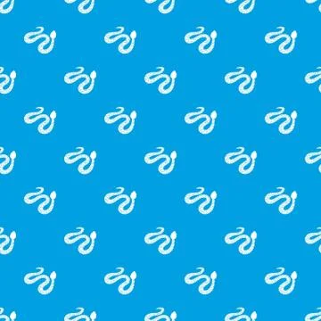 Spotted snake pattern seamless blue Illustrazione stock