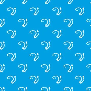 Spotted snake pattern seamless blue Illustrazione stock