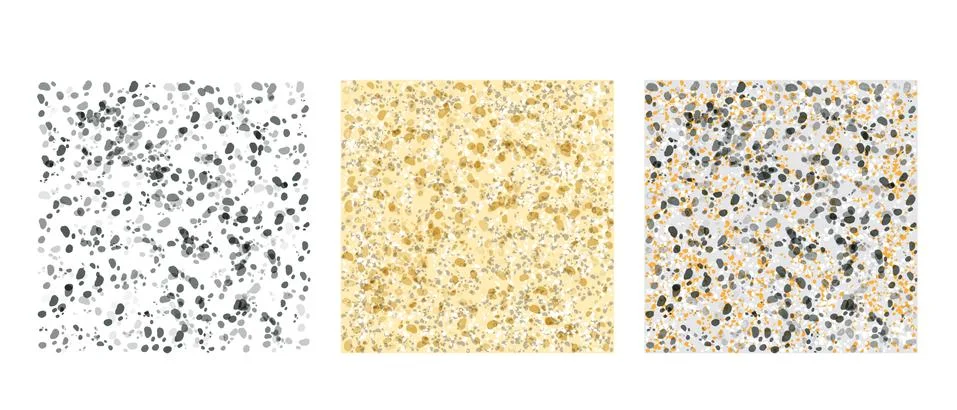 Spotted Texture pattern set Stock Illustration