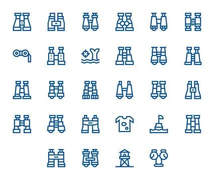 Spotting Ultimate Vector Package with 28 256x256 Bold Line Editable Icons Stock Illustration