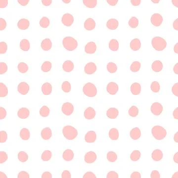 Spotty abstract vector seamless pattern. Polka dot, circles, spots, stains, b イラスト素材