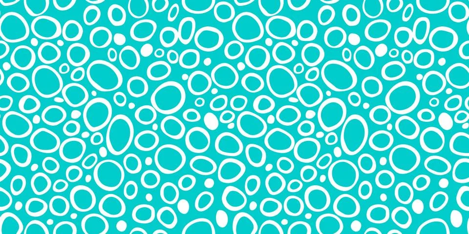 Spotty abstract vector seamless pattern. Random rings, dots, circles, spots,  Illustrazione stock