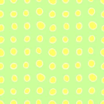 Spotty abstract vector seamless pattern. Random rings, dots, circles, spots,  Illustrazione stock