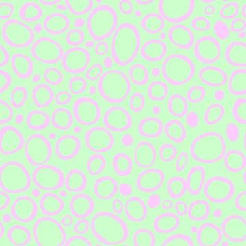 Spotty abstract vector seamless pattern. Random rings, dots, circles, spots,  Illustrazione stock