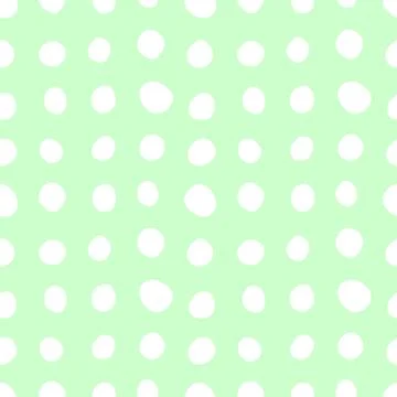 Spotty abstract vector seamless pattern. Polka dot, circles, spots, stains, b Stock Illustration