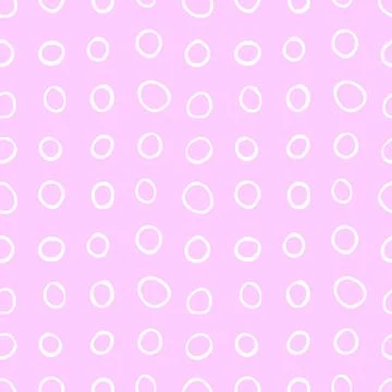 Spotty abstract vector seamless pattern. Random rings, circles, spots, stains 스톡 일러스트