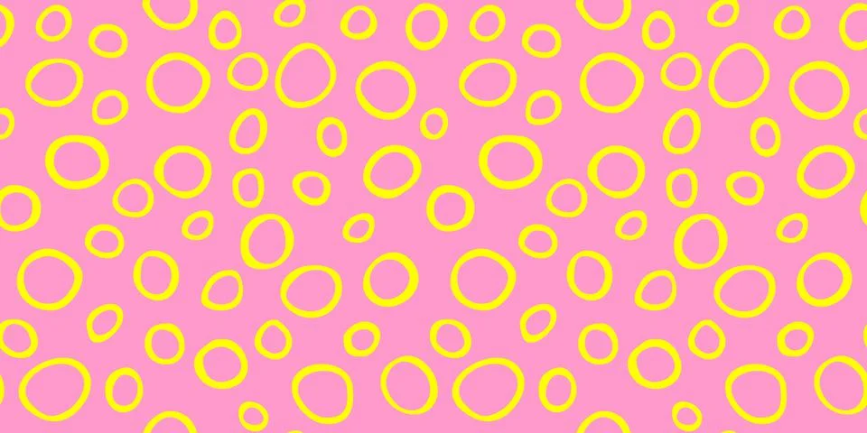 Spotty abstract vector seamless pattern. Random rings, dots, circles, spots,  Illustrazione stock
