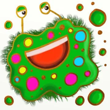 Spotty Germ Painting Illustration