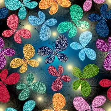 Spotty seamless gradient pattern Stock Illustration