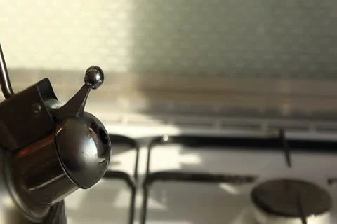 Spout of simmering kettle 스톡 동영상 17047338