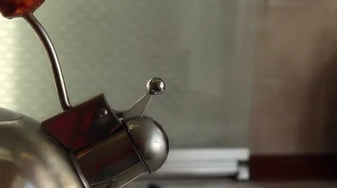Spout of whistling kettle Stock Footage 16978620