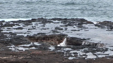 Spouting Horn Stock Footage 32204307