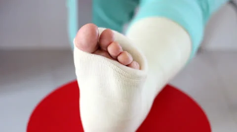 Sprain on a foot Stock-Footage 23167622