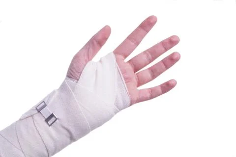 Sprained hand Stock Photos