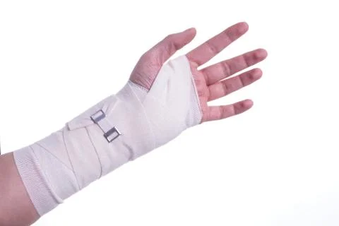 Sprained hand Stock Photos