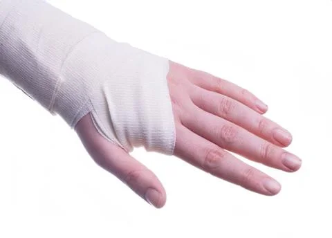 Sprained hand Stock Photos