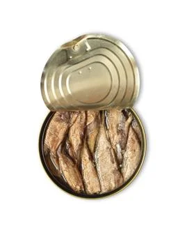 Sprats in can Stock Photos