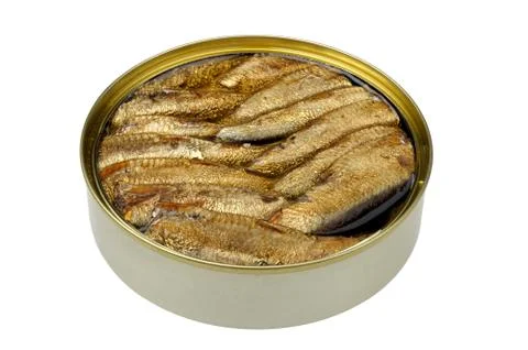 Sprats in a tin Stock Photos