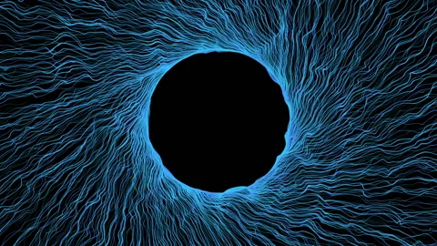 Sprawling from the center of the thread. pleasant organic movements. energy Stock Footage 86797169