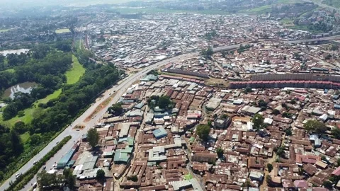 Sprawling Cityscape: An Aerial View of Dense Urban Living and Contrast with Stock Footage 314380150
