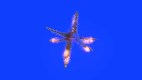 Sprawling explosion ES1 Stock Footage 116433174