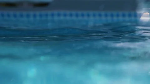 Spray and wave in the pool. Stock Footage 134547029