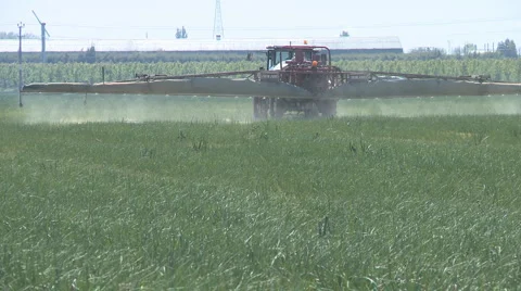 Spray applied to vegetables Stock Footage 881967