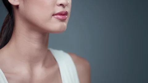 Spray being used on womans face. Stock Footage 90730233