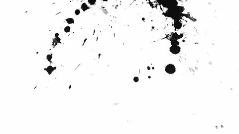 Spray black paint on alpha channel Stock Footage 100865285