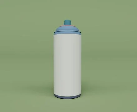 Spray bottle 3d render Abstract design element Minimalist concept Illustrazione stock