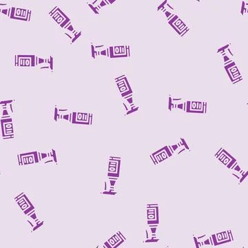 Spray bottle bleach glyph vector seamless pattern Stock Illustration