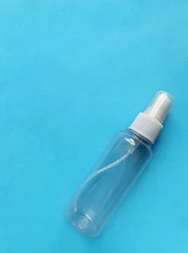 Spray bottle blue Foto stock