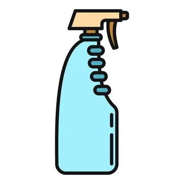 Spray bottle cleaning liquid container icon concept Stock Illustration