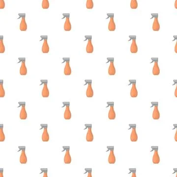 Spray bottle cleaning liquid seamless pattern background Illustrazione stock