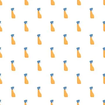 Spray bottle cleaning product pattern background Stock Illustration