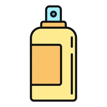 Spray bottle creating fine mist for beauty and hygiene Stock Illustration
