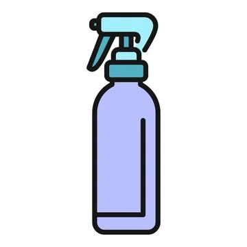Spray bottle distributing liquid for cleaning and hygiene Stock Illustration