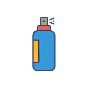 Spray bottle icon for cleaning or hygiene use Stock Illustration