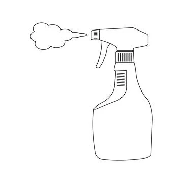 Spray Bottle Icon design Stock Illustration