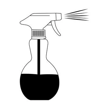 Spray Bottle Icon design Stock Illustration