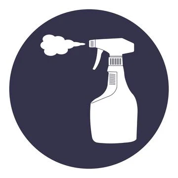 Spray Bottle Icon design Stock Illustration