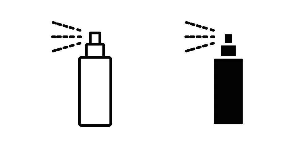 Spray bottle icon illustration vector, icon set for apps Stock Illustration
