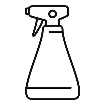 Spray bottle icon outline vector. Hand wash Ilustración de archivo