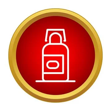 Spray bottle icon representing cleaning and hygiene products Stock Illustration
