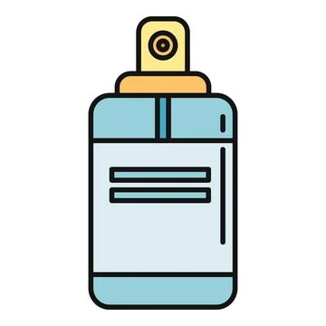 Spray bottle icon representing dispenser or aerosol use Stock Illustration