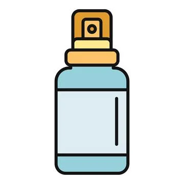 Spray bottle icon representing hygiene and cosmetic products Stock Illustration