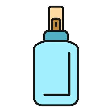 Spray bottle icon representing hygiene and cosmetics Stock Illustration