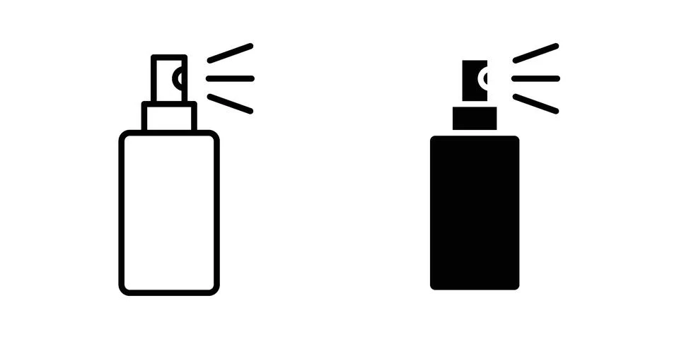 Spray bottle icon vector design illustrations Stock Illustration