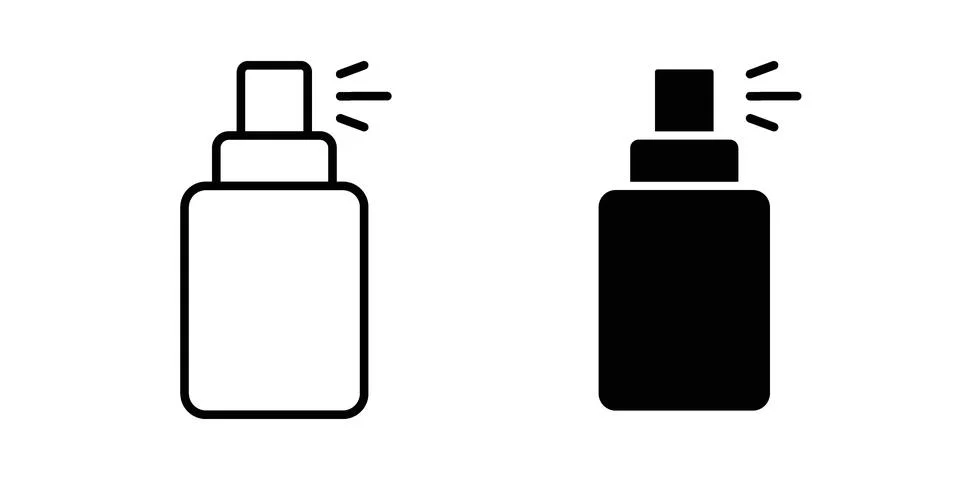 Spray bottle icon vector, illustration icon set Stock Illustration
