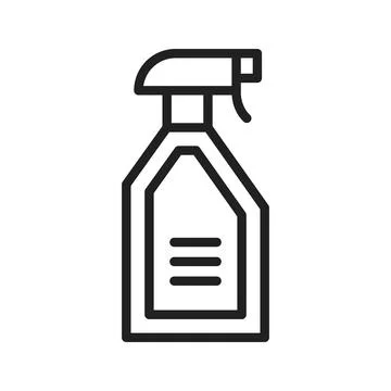 Spray Bottle icon vector image. Illustrazione stock